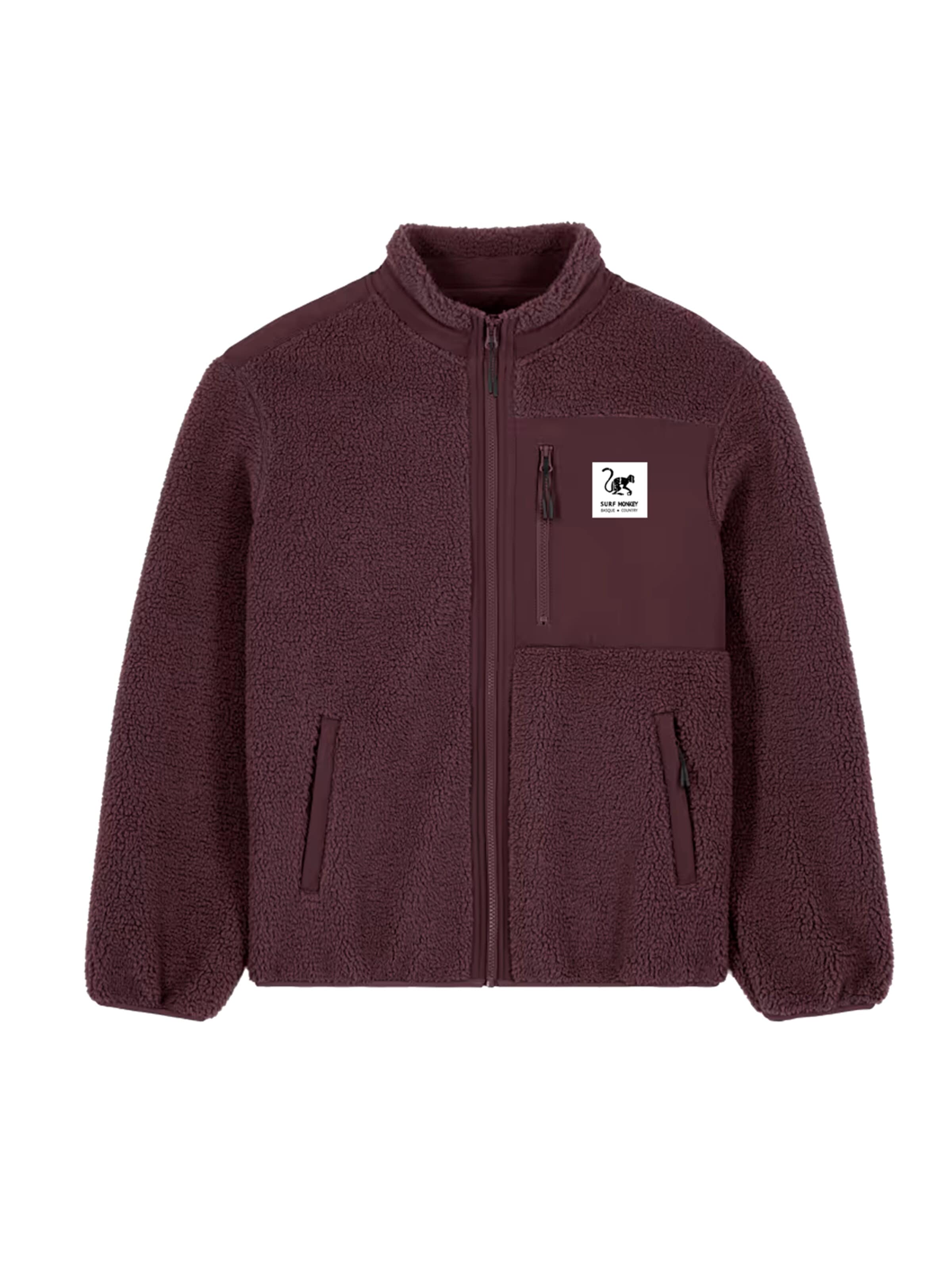 Surf MonkeyFlis jakna - crvena boja: prednji dio