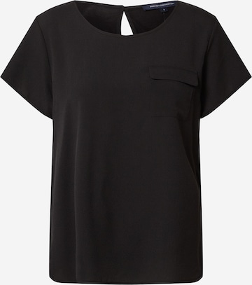 FRENCH CONNECTION Oversized Shirt in Black: front