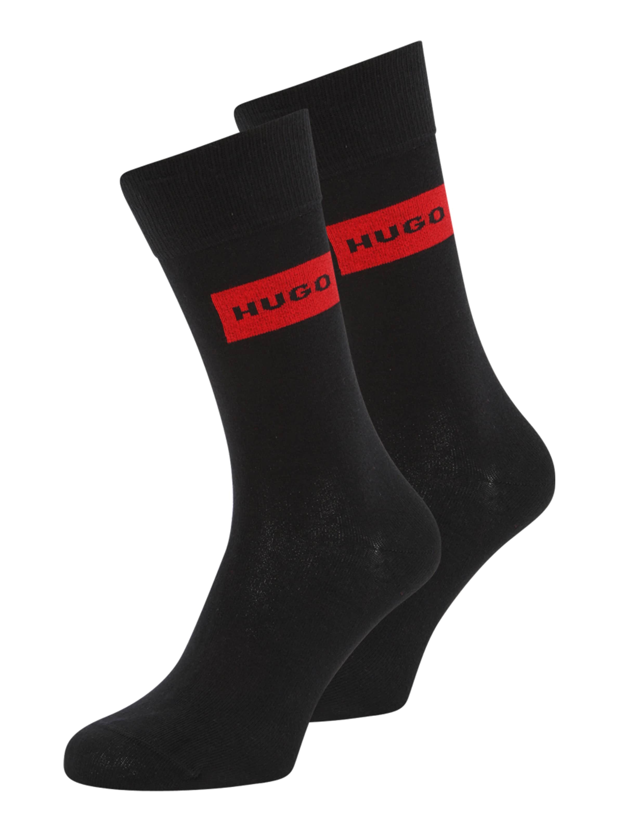 Calzino di HUGO in nero: frontale