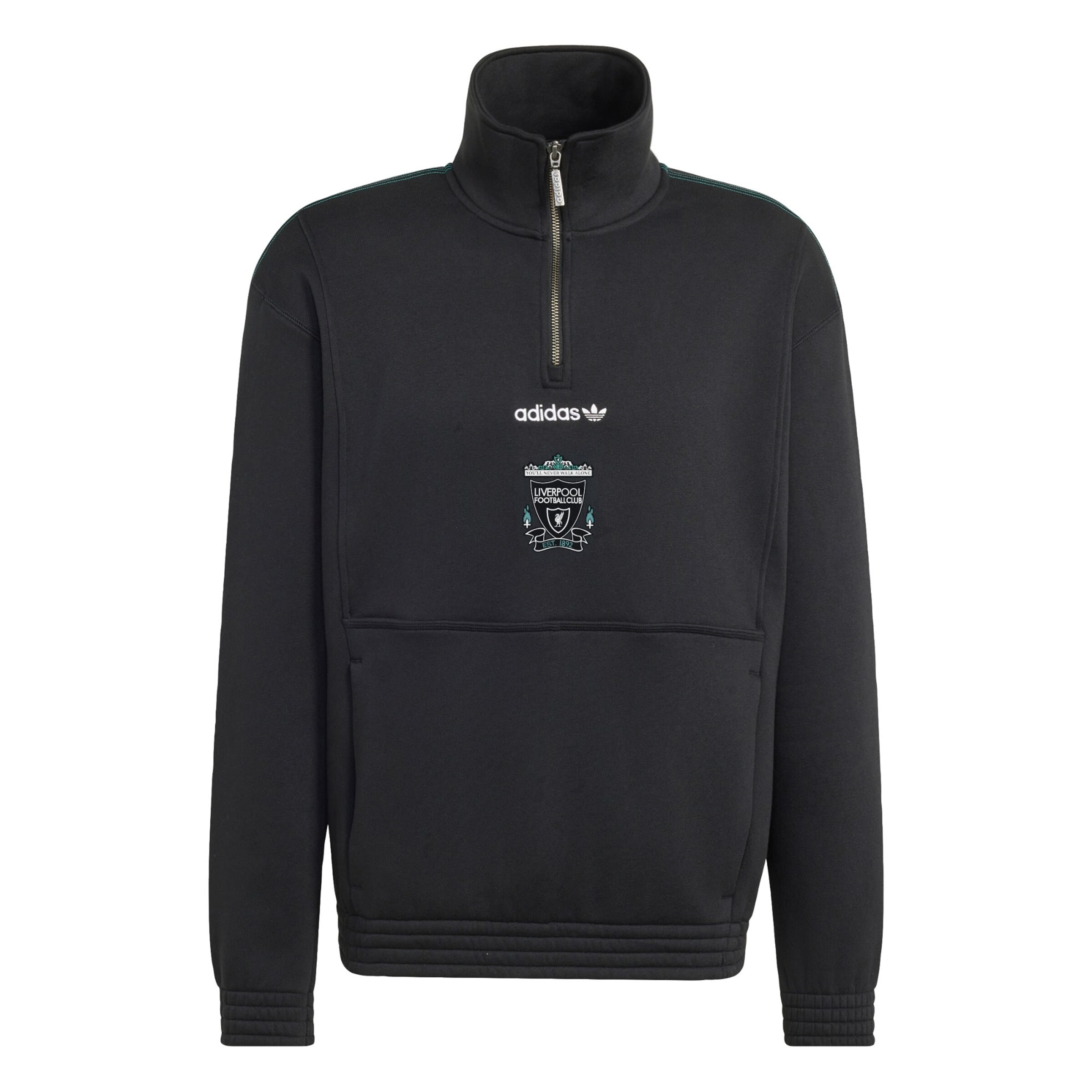 ADIDAS PERFORMANCE Sweatshirt 'Liverpool FC EQT' in Zwart: voorkant