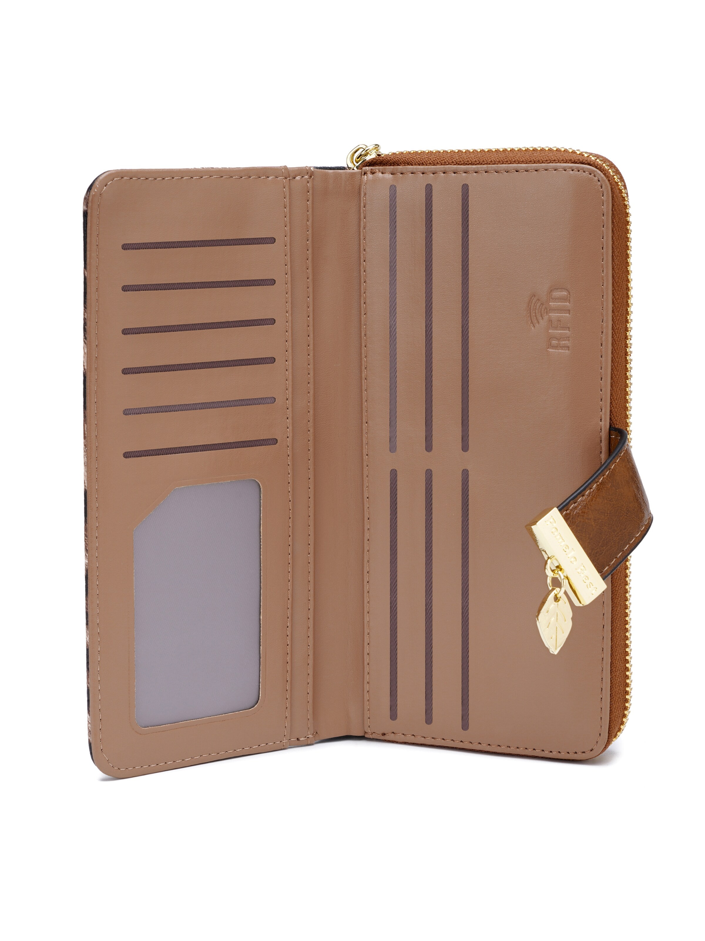 Porte-monnaies 'Damen Klassisch Minimalistisch' Pomelo Best en marron