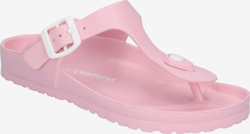 Westland T-Bar Sandals 'Martinique 02' in Pink