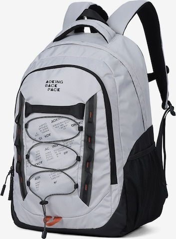 Aoking Backpack in Grey: front