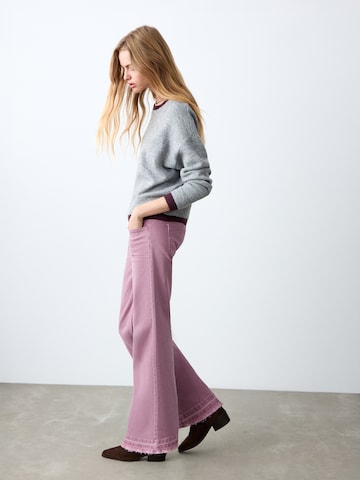 MANGO TEEN Широки крачоли Дънки 'SABRINA' в розово