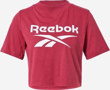 T-shirt Reebok en rouge : devant