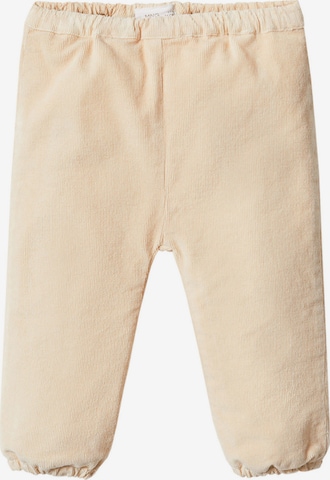 MANGO KIDS Tapered Pants 'DANIEL' in Beige: front