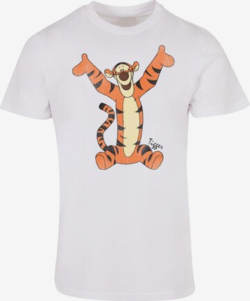 ABSOLUTE CULT Shirt 'Winnie The Pooh - Tigger' in Wit: voorkant