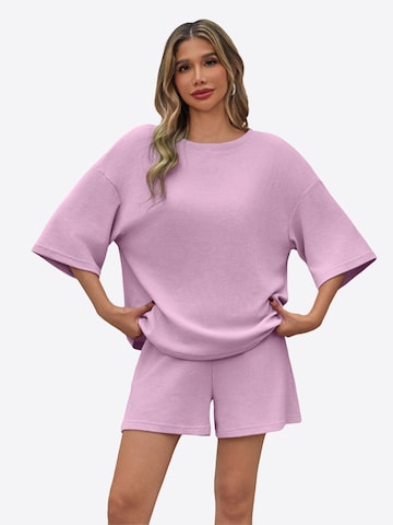 Imily Bela Pükskostüüm, värv roosa: eest vaates