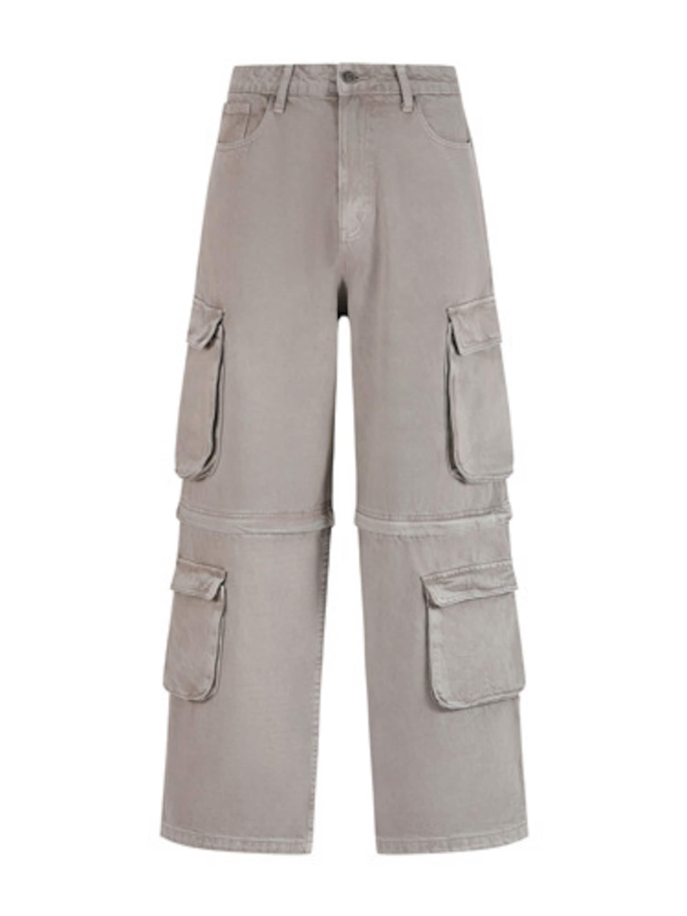 Regular Jeans cargo Ed Hardy en gris : devant