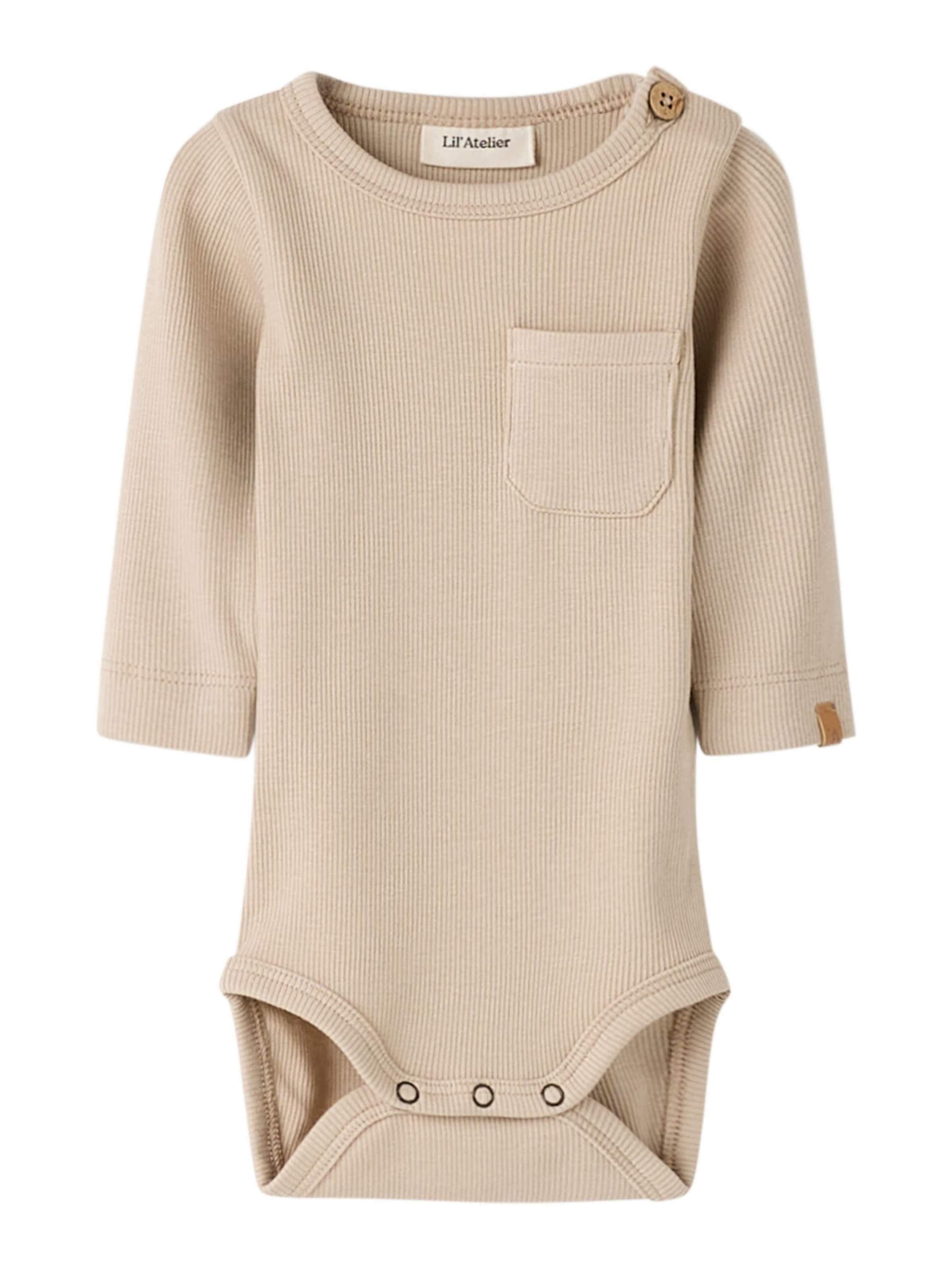 Lil'Atelier Romper/Bodysuit in Beige: front