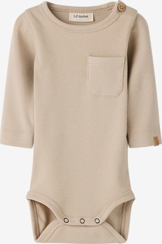 Barboteuse / body Lil'Atelier en beige : devant