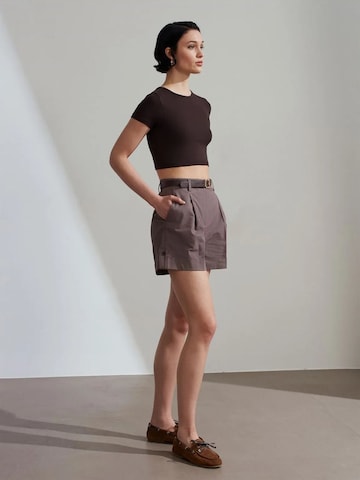 T-shirt Dilvin en marron