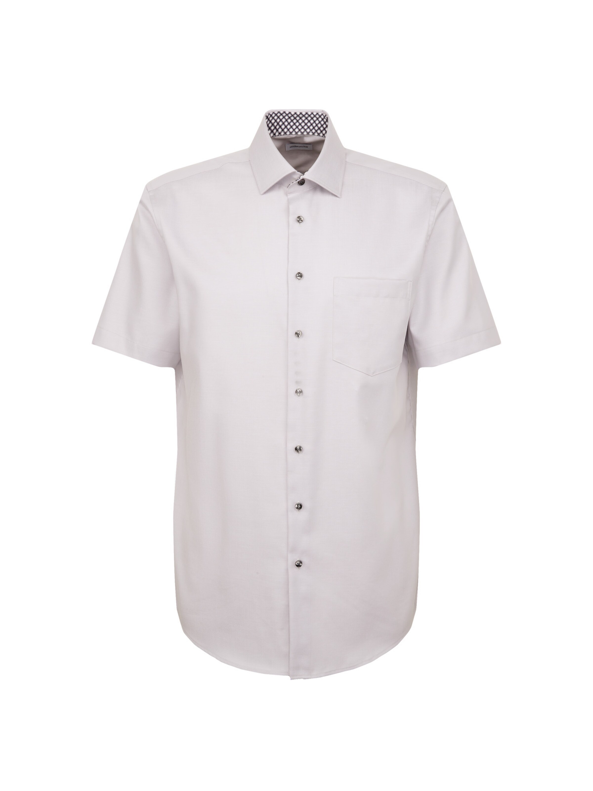 SEIDENSTICKER Regular fit Button Up Shirt 'Smart Essentials' in Grey: front