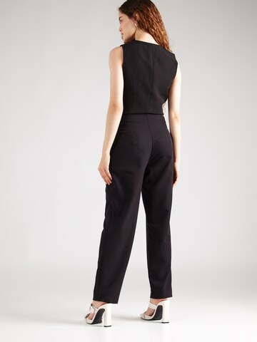 Warehouse Regular Pleat-Front Pants in Black