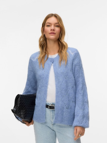 VERO MODA Strickjacke 'VMShell' in Blau: Vorderseite