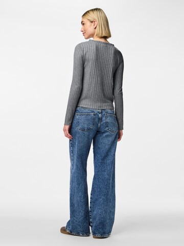 PIECES Knit Cardigan 'PCIris' in Grey