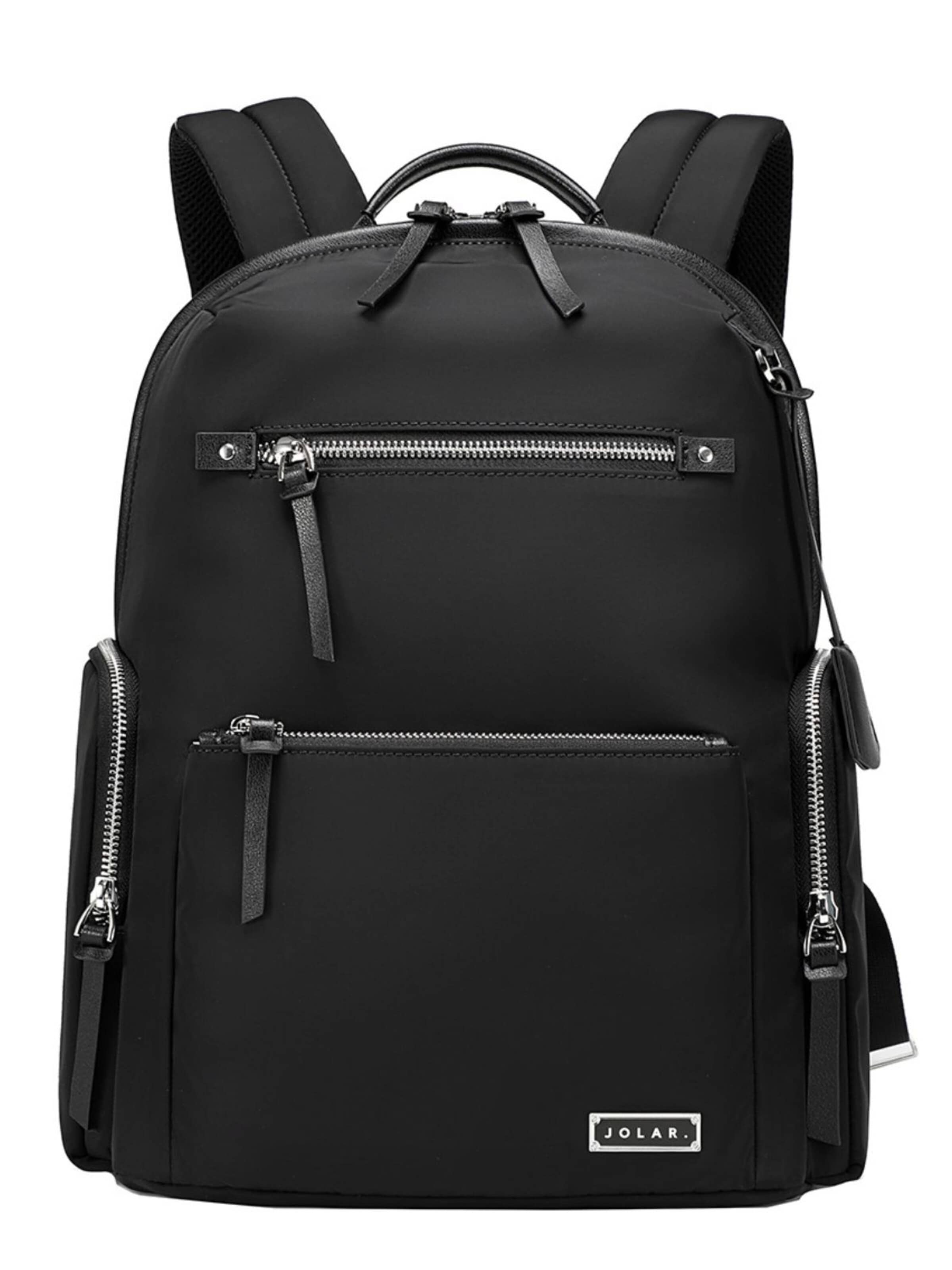 jolar Rucksack 'WATERPROOF ERGONOMIC DESIGN'‌‌‌‌‌‌‌‌‌ in Schwarz: Vorderseite
