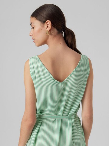 VERO MODA Jurk 'BUMPY' in Groen