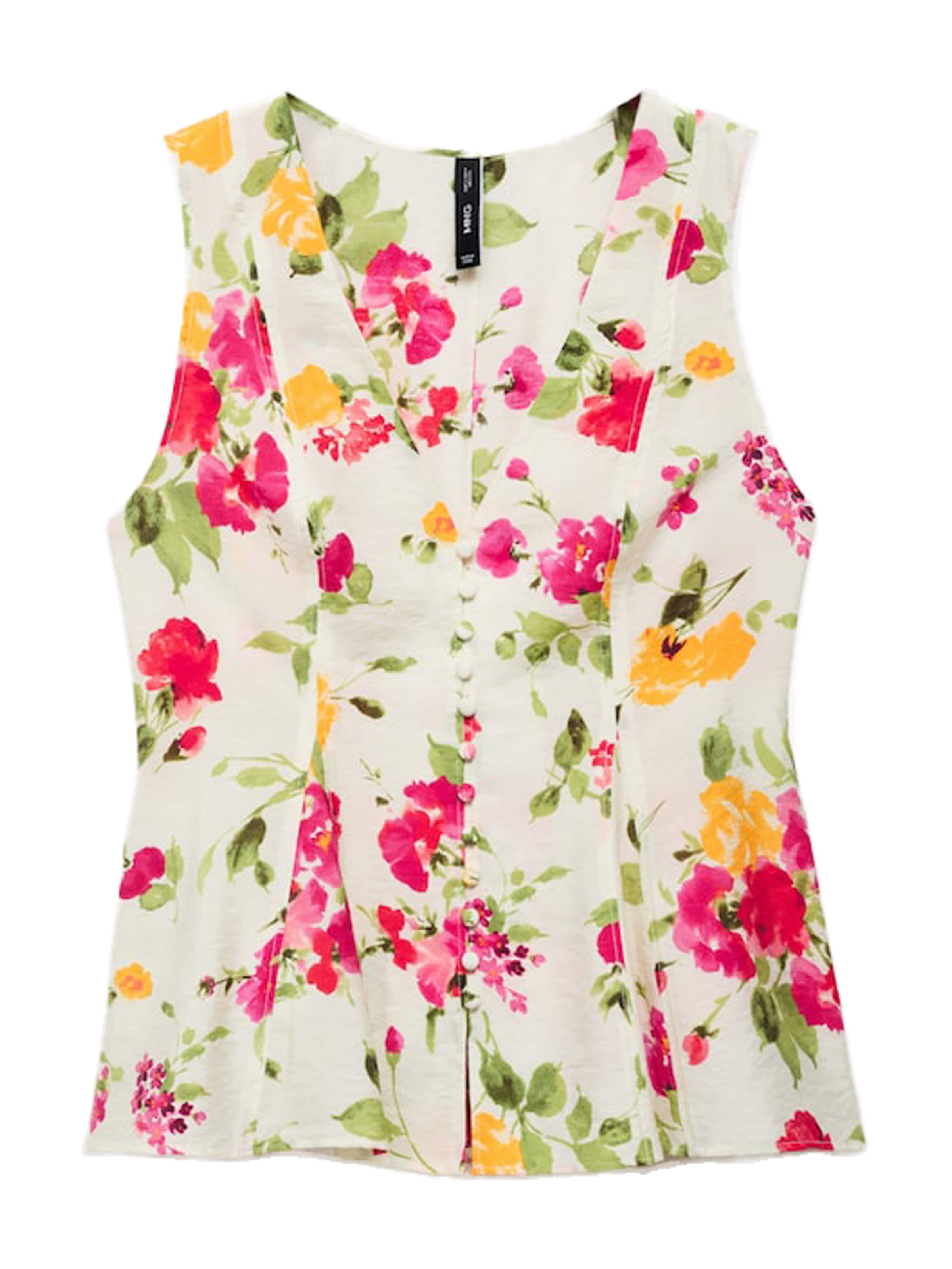 Bluză 'BOUQUET' de la MANGO pe bej: față