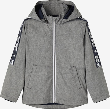 NAME IT - Chaqueta funcional 'Jump High' en gris: frente