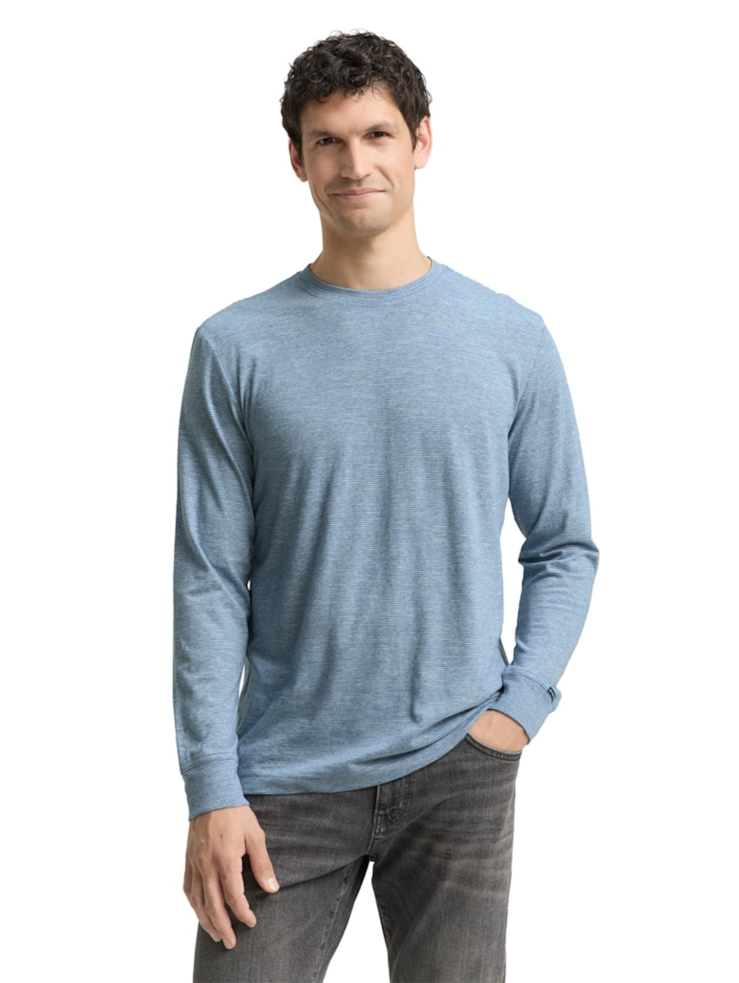 TOM TAILOR Shirt in Blue: front