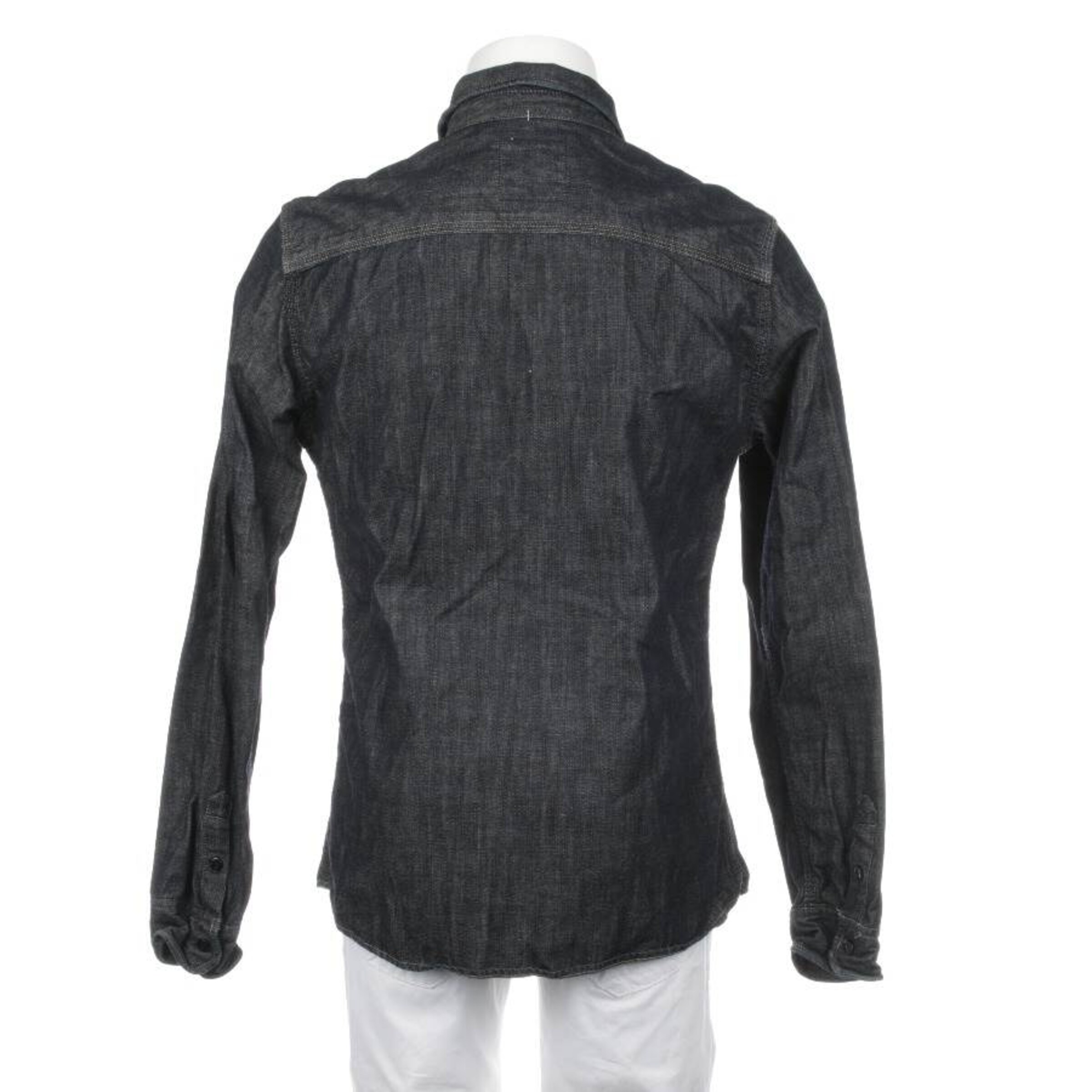 All Saints Spitalfields Freizeithemd / Shirt / Polohemd langarm M in Blau