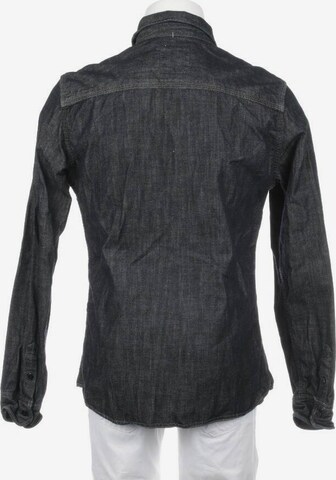 All Saints Spitalfields Button Up Shirt in M in Blue