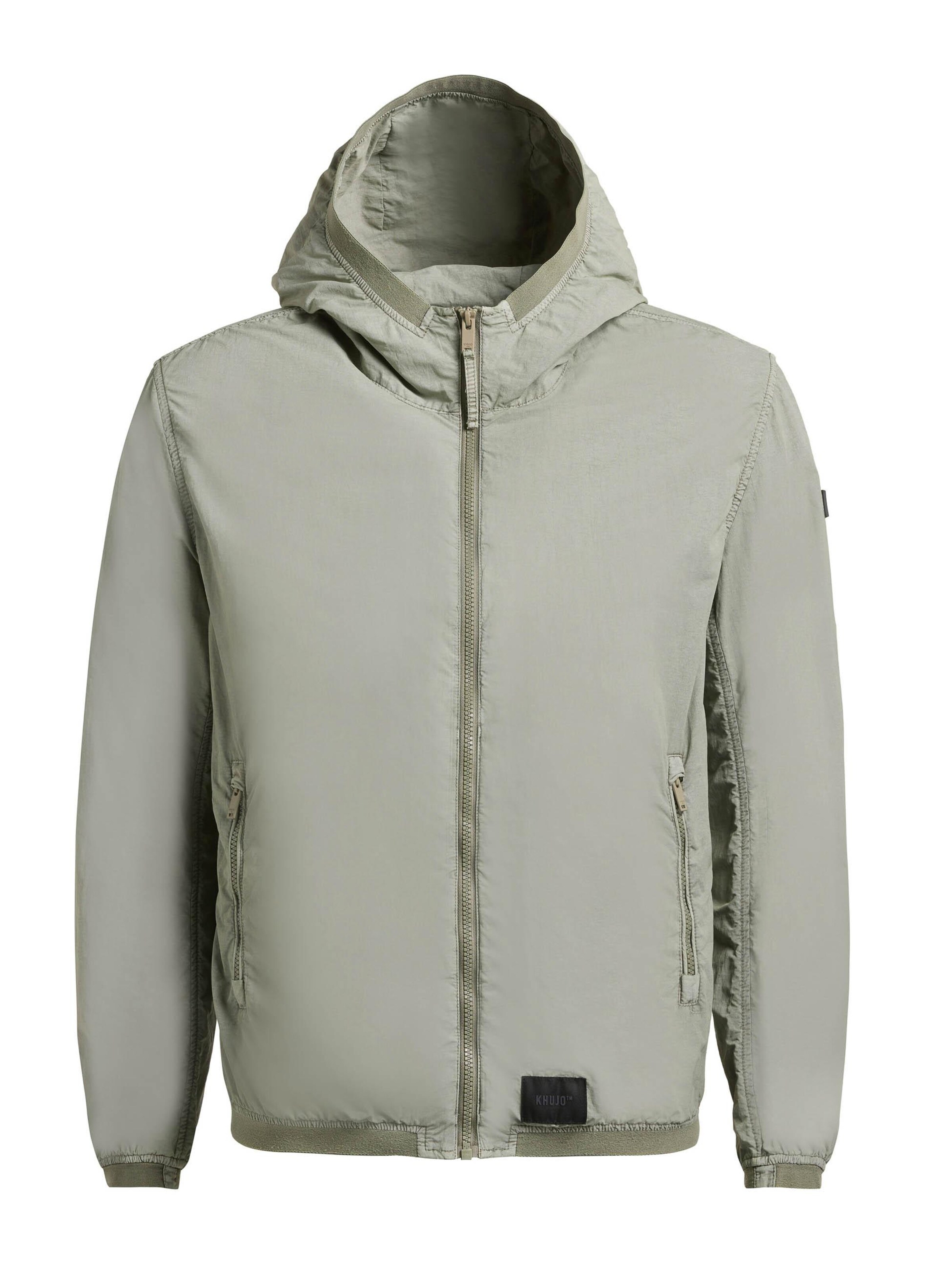 khujo Between-season jacket 'Derf' in Green: front