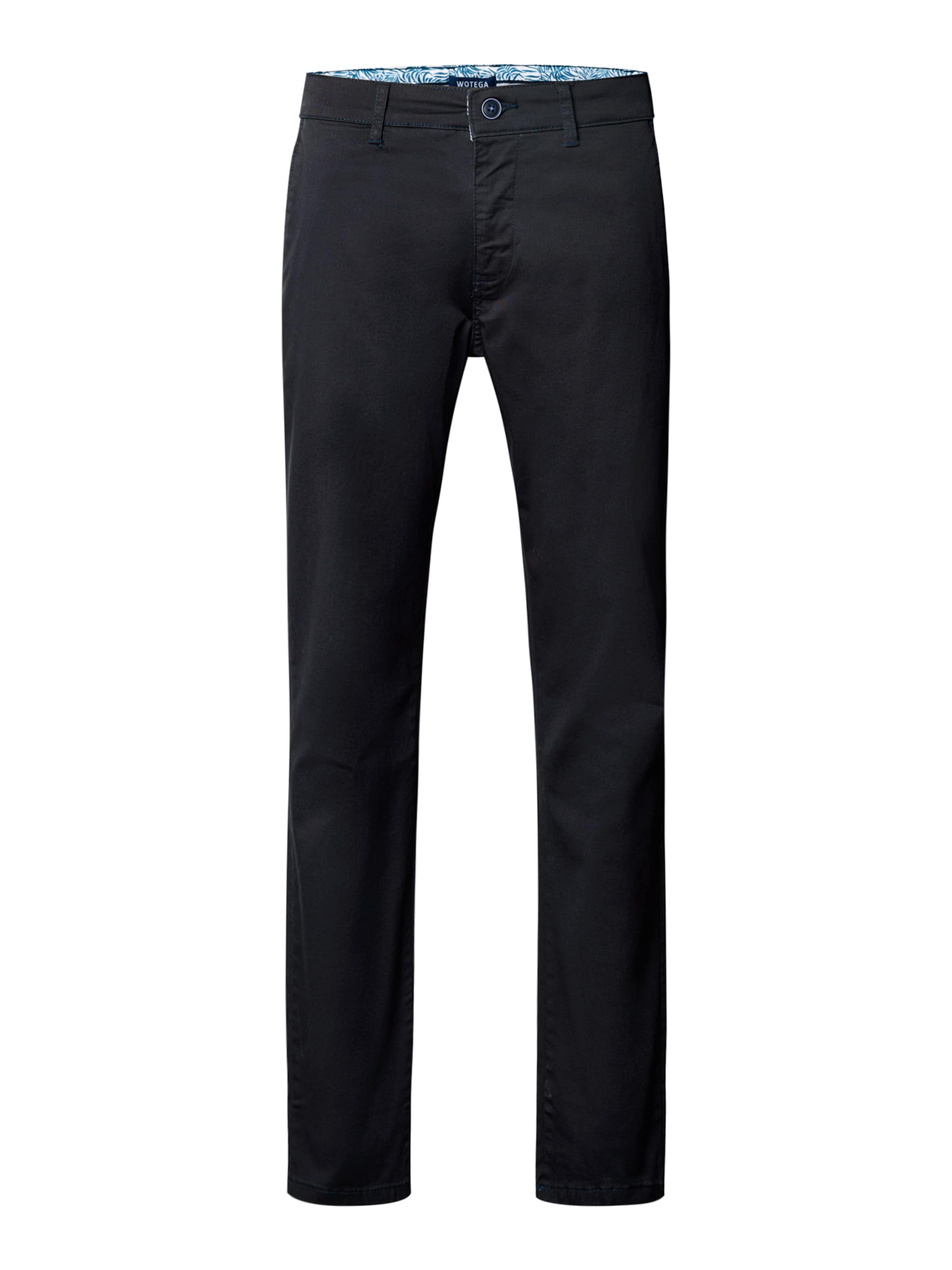 WOTEGA Slim fit Chino Pants 'Glenn' in Blue: front