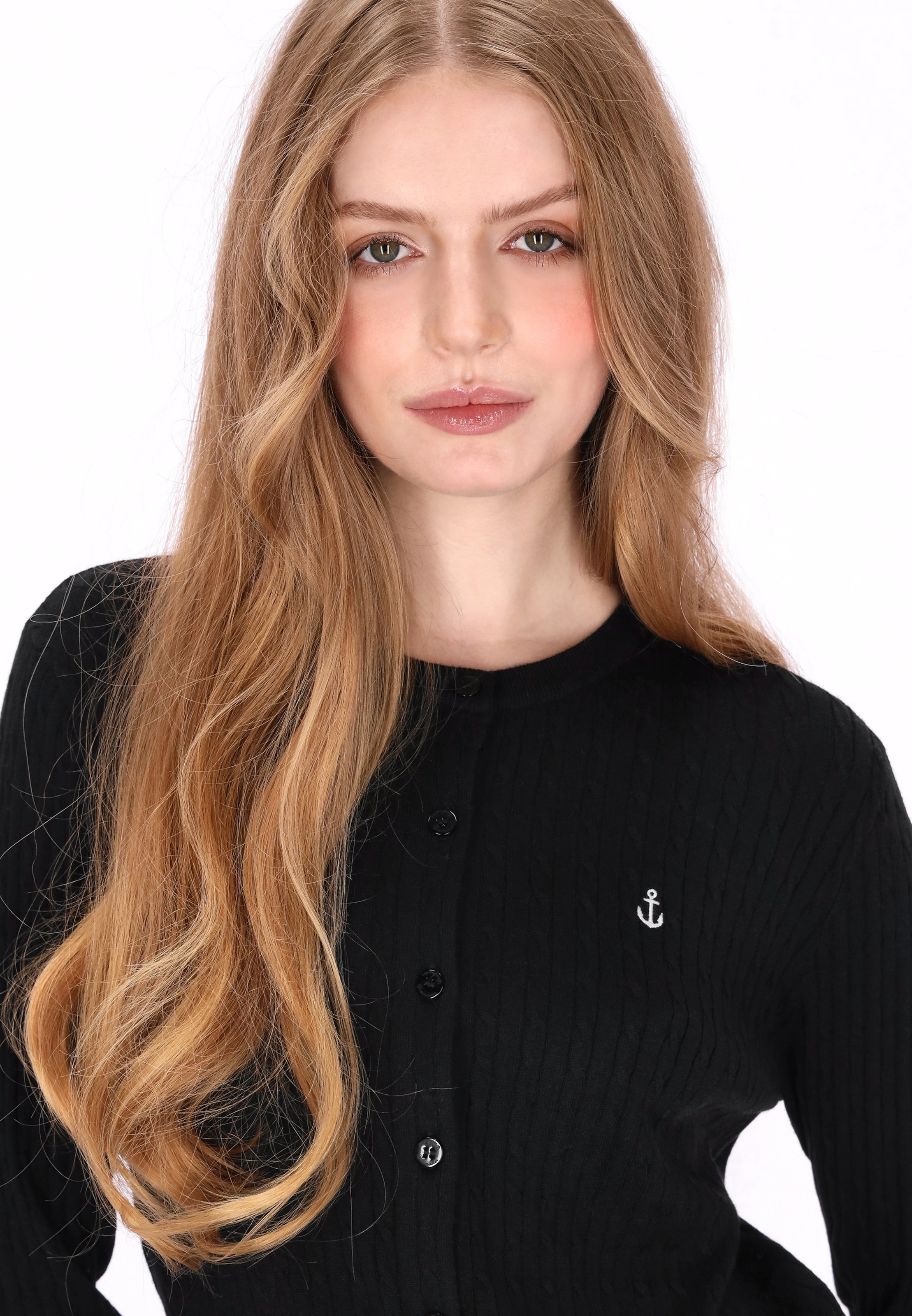 DreiMaster Maritim - Cárdigan en negro