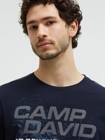 CAMP DAVID Μπλουζάκι σε μπλε