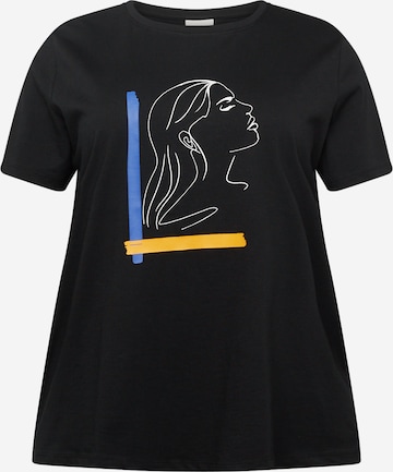 T-shirt 'Aleta' ONLY Carmakoma en noir : devant