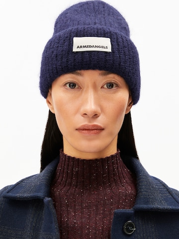 ARMEDANGELS Mütze SNOWAA in Blau: Vorderseite
