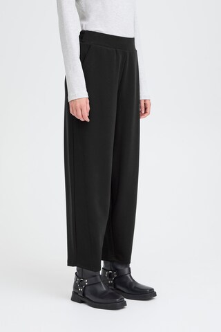 ICHI Loosefit Hose 'IHNanni' in Schwarz: Vorderseite
