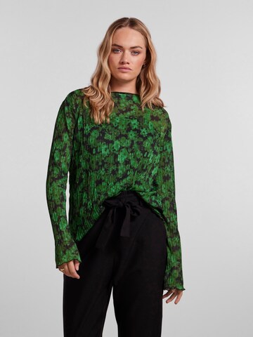 Camicia da donna di PIECES in verde: frontale