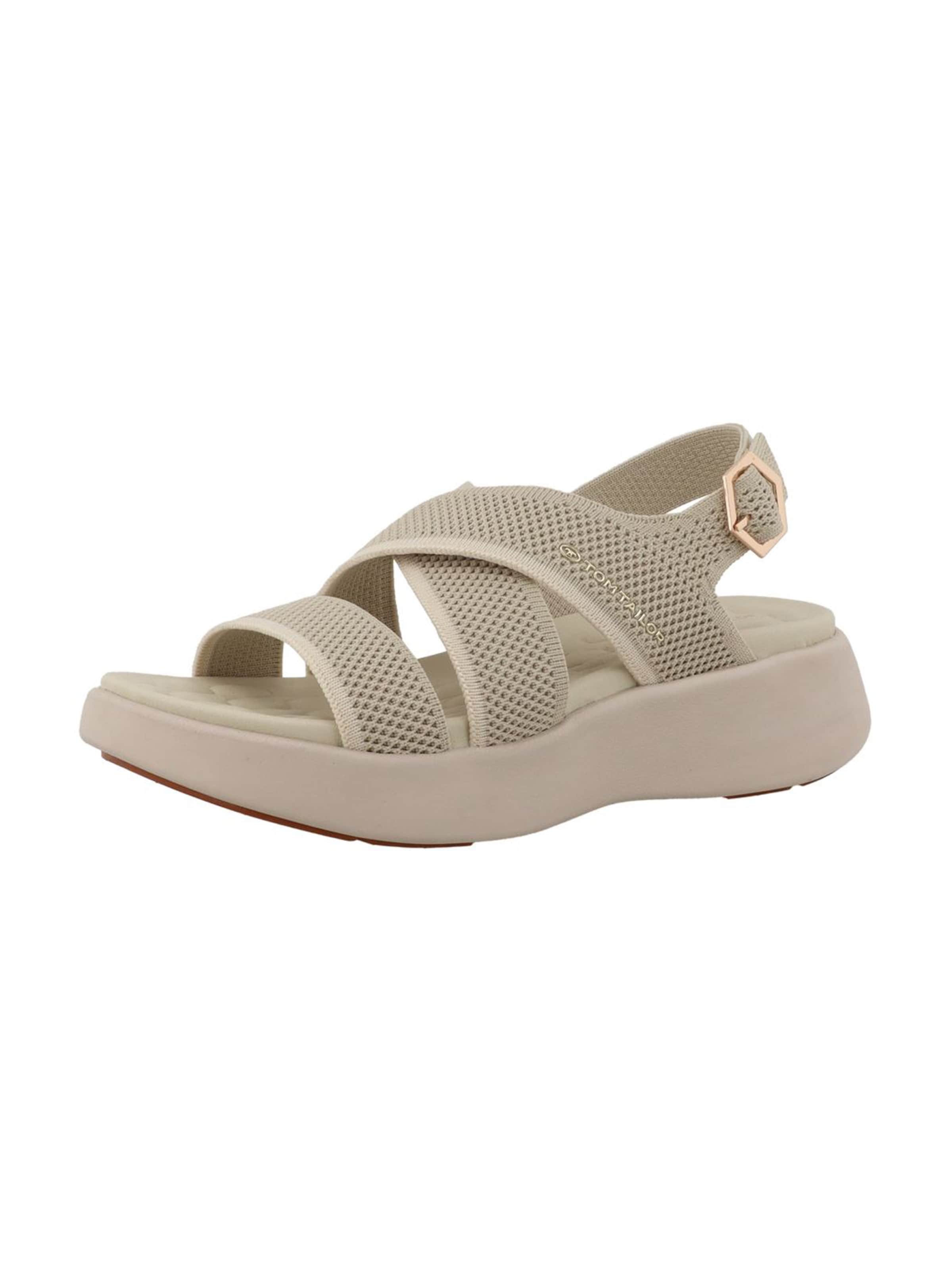 TOM TAILOR - Sandalias en beige: frente