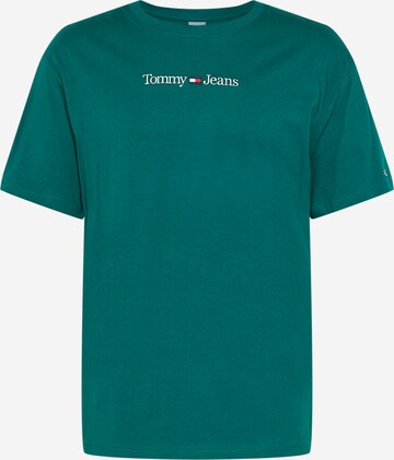 Tommy Jeans - Camiseta en verde: frente