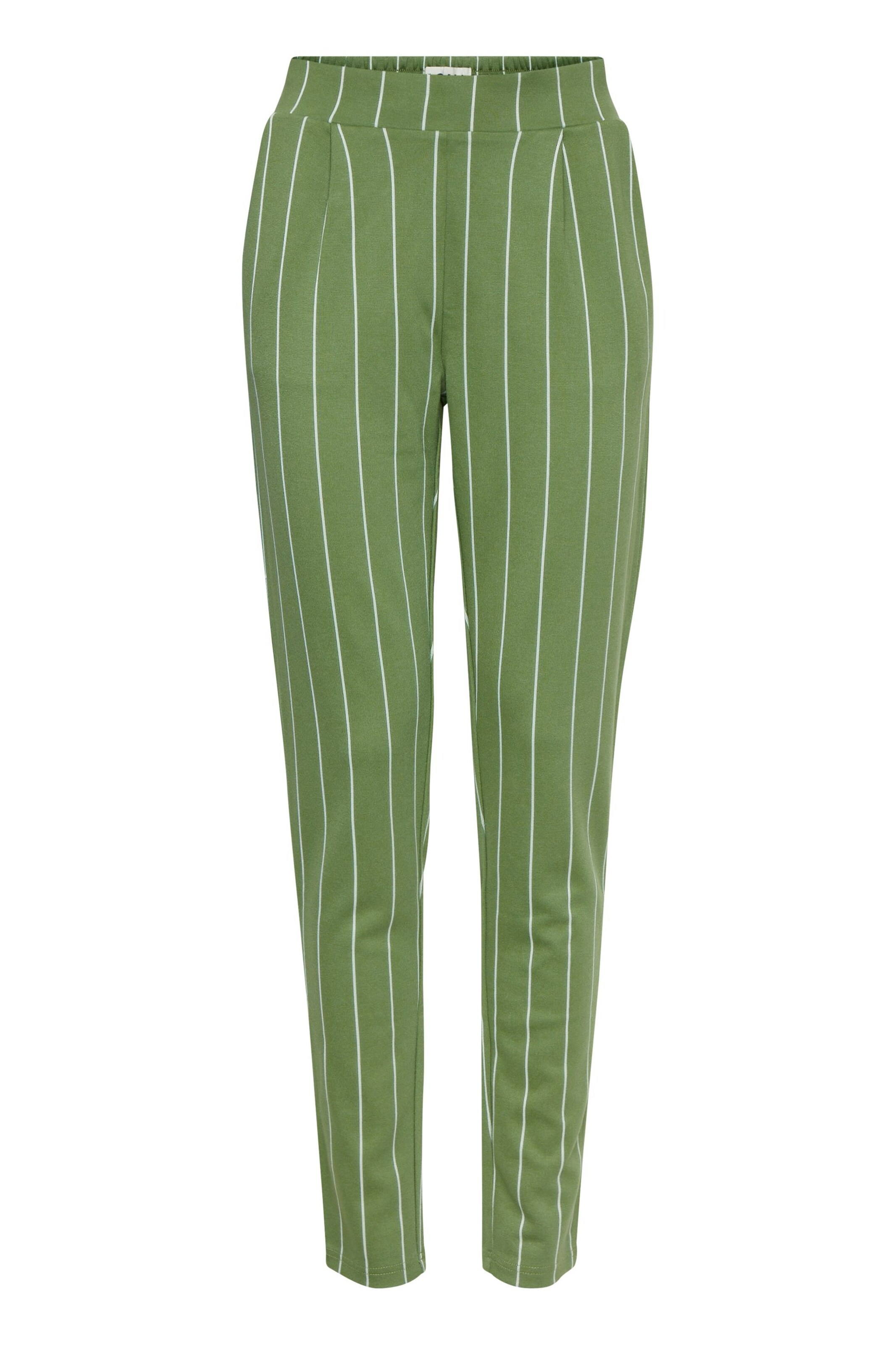 ICHI Slimfit Hose 'IHRuti' in Grün: Vorderseite