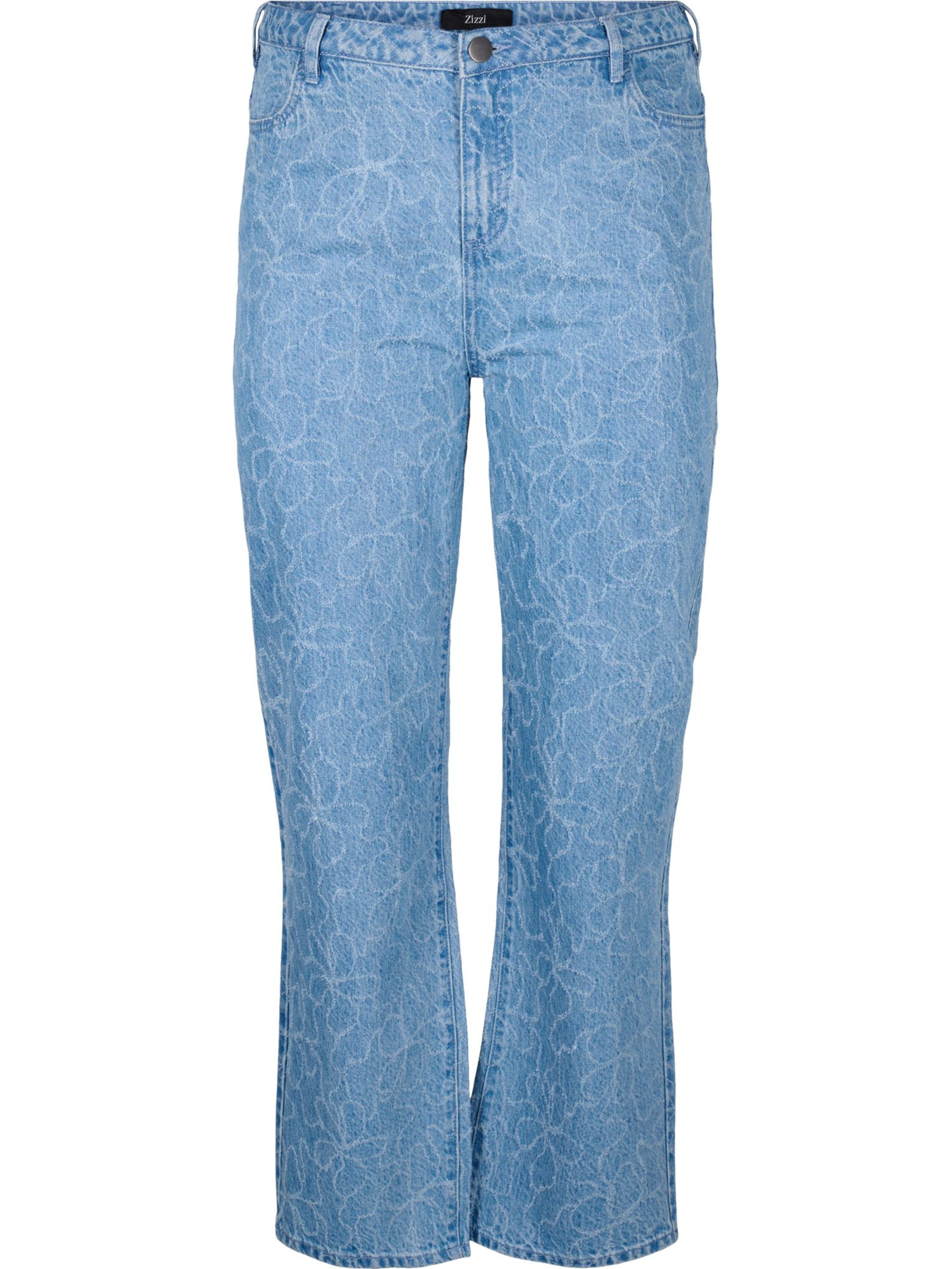 Zizzi Regular Jeans 'Gemma Fit' in Blauw: voorkant