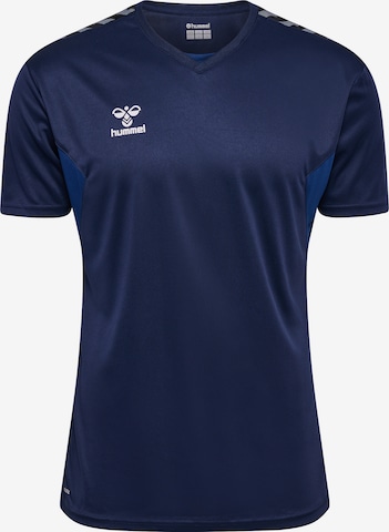 Hummel - Camisa funcionais 'Authentic' em azul: frente