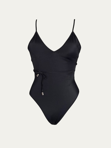 Billie Swim Triangle Swimsuit 'Sardegna One Piece' in Black: front