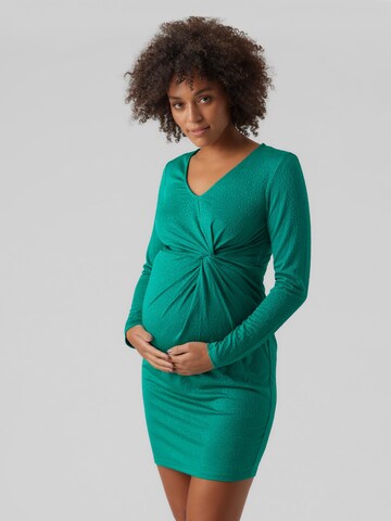 Vero Moda Maternity Obleka 'Klio' | zelena barva: sprednja stran