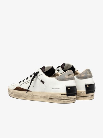 Sneaker bassa 'Sk8 Deluxe' di Crime London in bianco