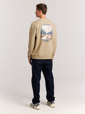 PROTEST Sweatshirt 'PRTScorpio' in Brown