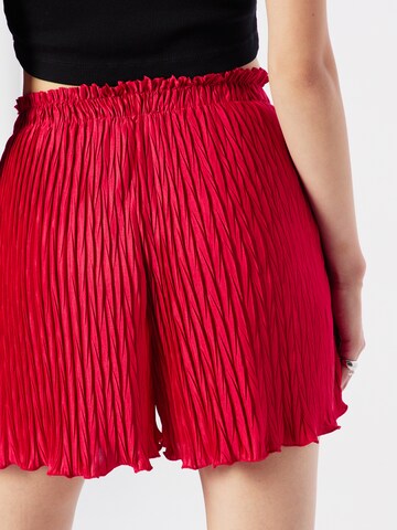 ABOUT YOU Wide leg Broek 'Thora' in Rood