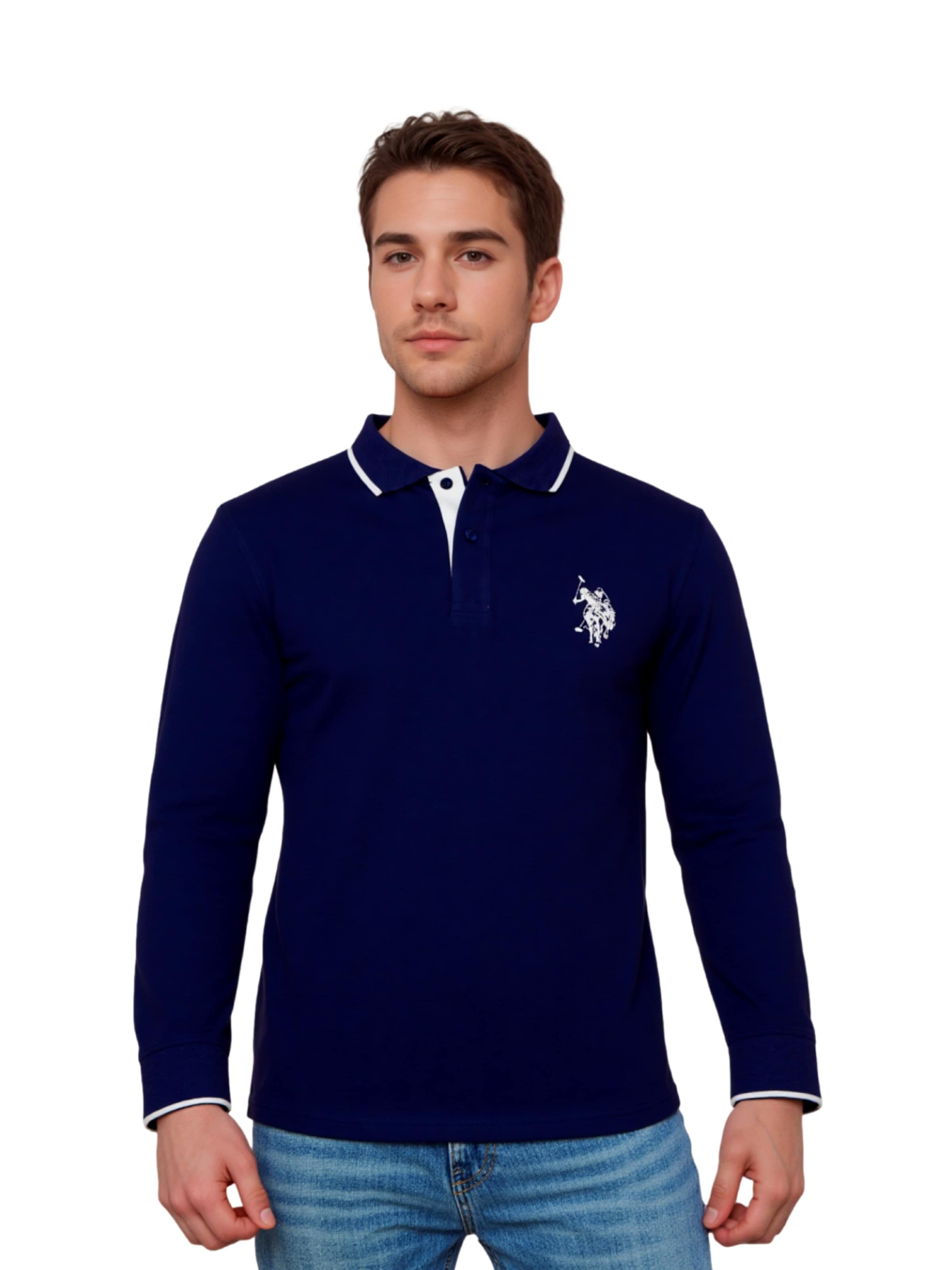U.S. POLO ASSN. Shirt in Blue: front