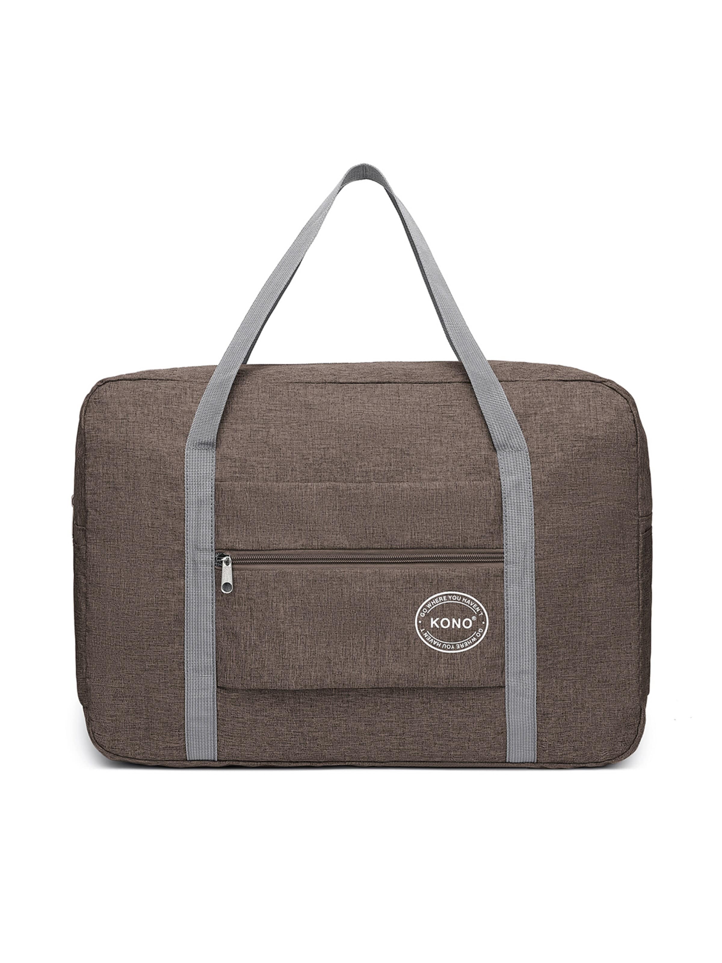 Kono Travel Bag in Brown: front