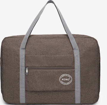 Kono Travel Bag in Brown: front
