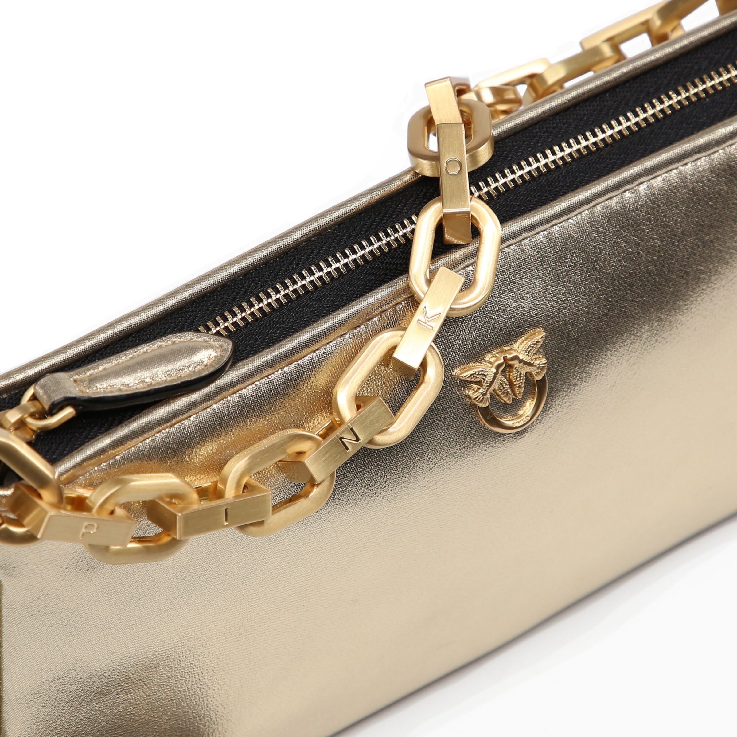 PINKO Handbag 'Half Moon' in Gold