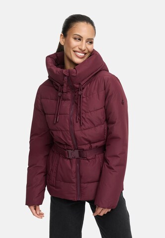 MARIKOO Winter jacket 'Himee 16' in Red: front